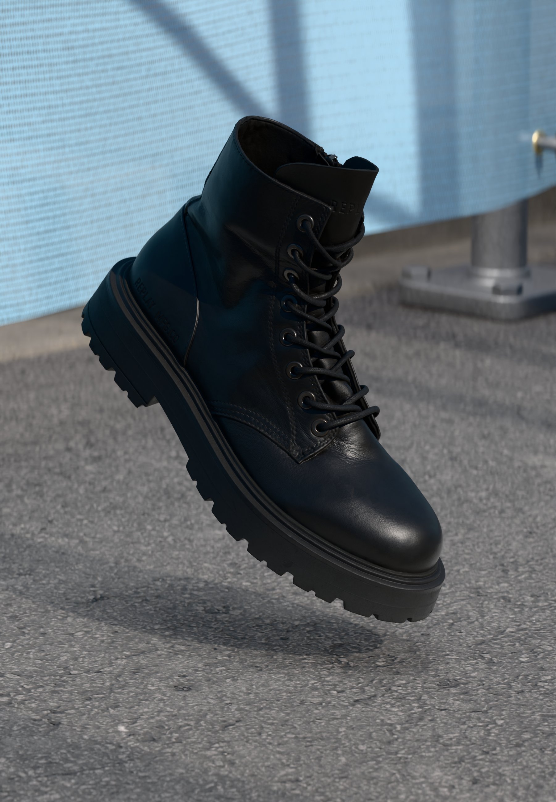 Replay URANUS DARK - Bottines à lacets - noires