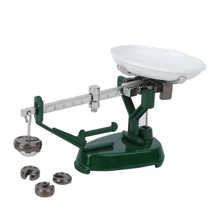 1:12 Jouet de Balance de Plate-Forme Accessoire de Maison de Poupée Miniature en Métal Cadeau Collection