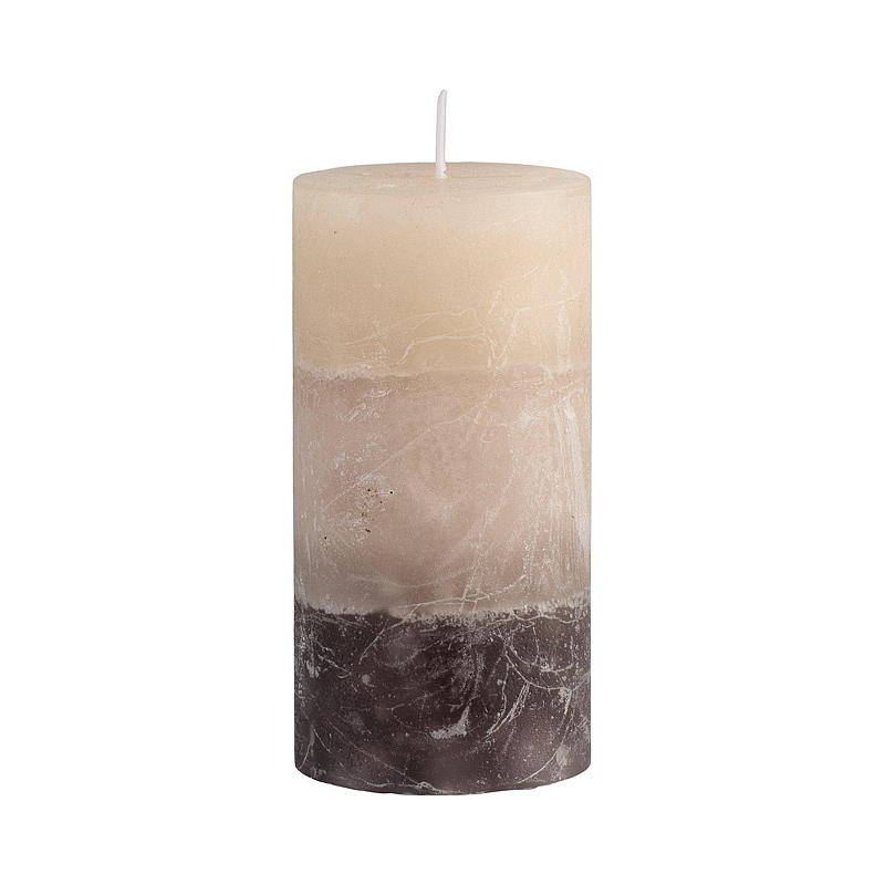 Vie Home -kuutiokynttilä 12 cm ø 6 cm rustiikkityylinen