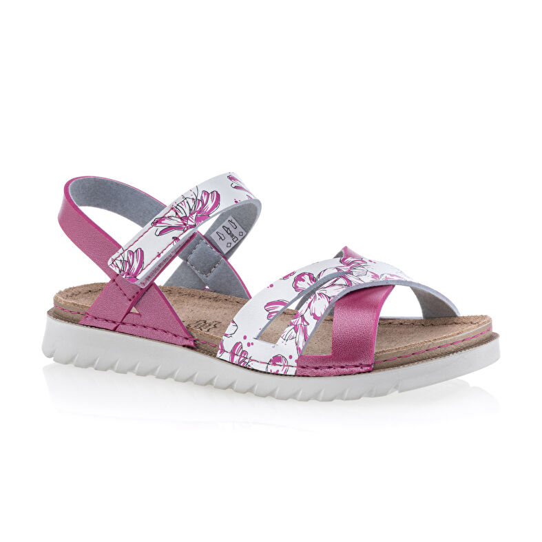 Sandalias rosas para niña / Zapatos de punta abierta