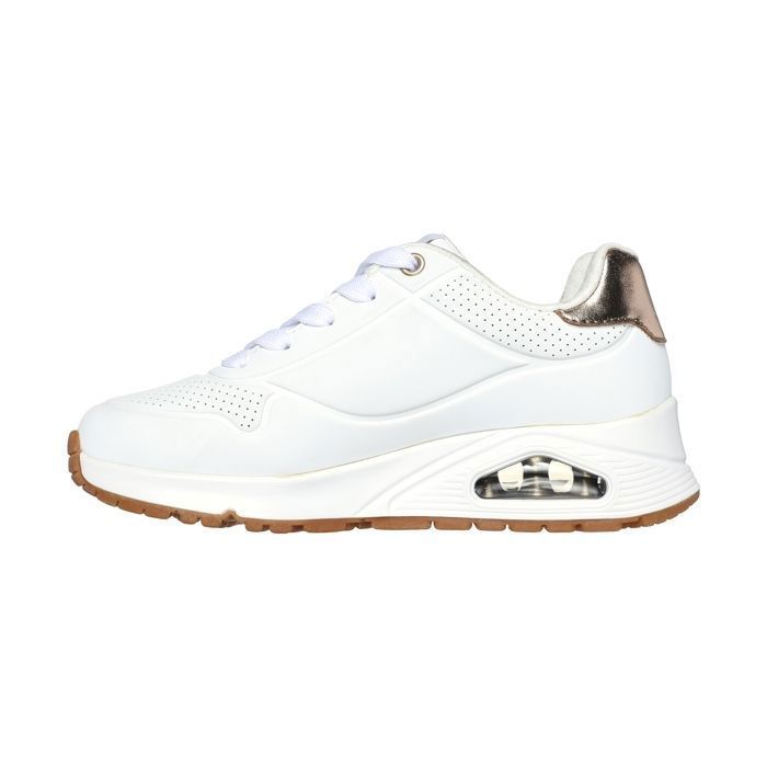 Tênis - SKECHERS - Uno Gen1 - Shimmer Away - Branco - Infantil - Com cadarço