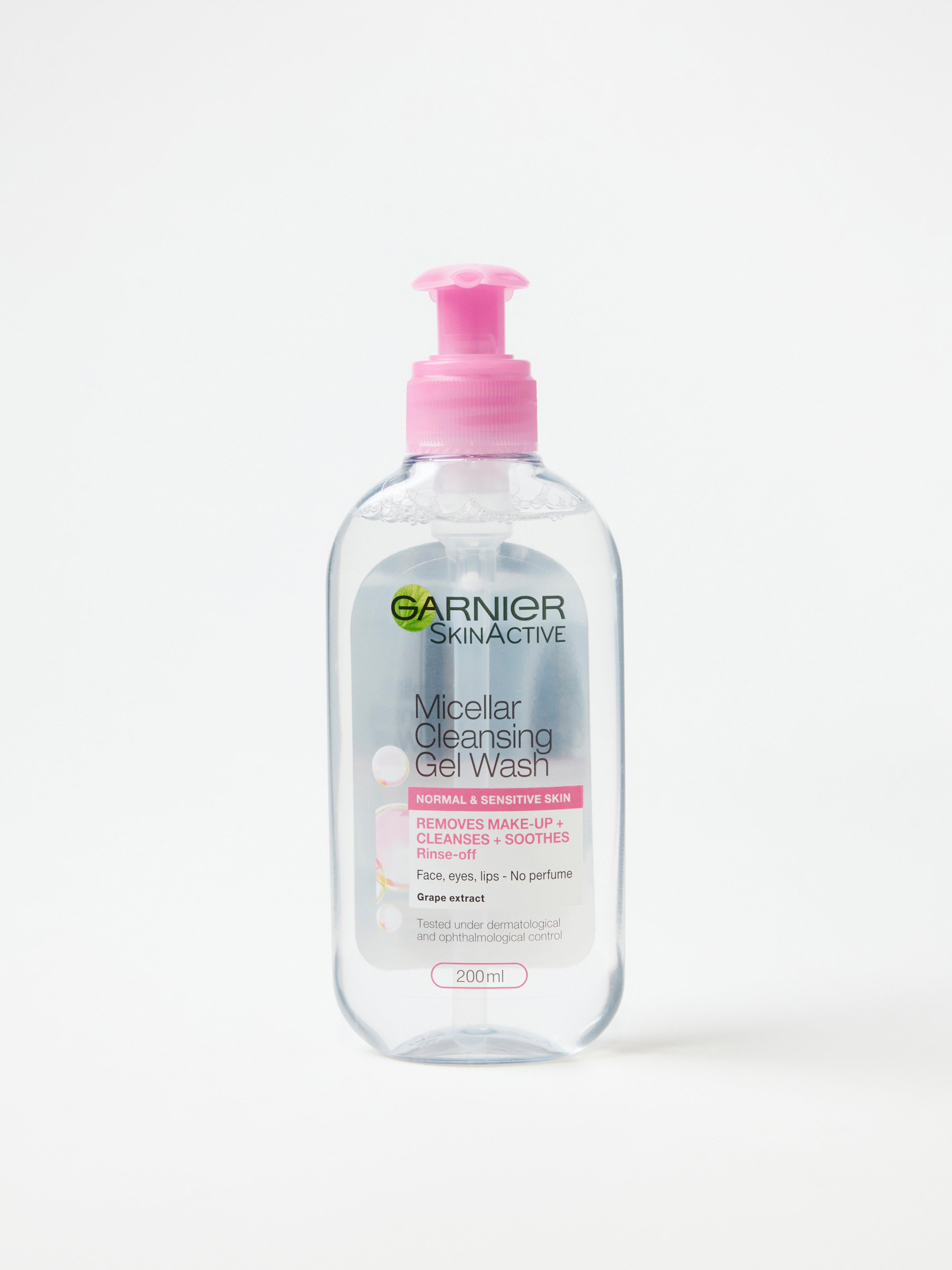 Garnier Skin Active Mizellen-Reinigungsgel für normale und empfindliche Haut, ohne Farbstoffe