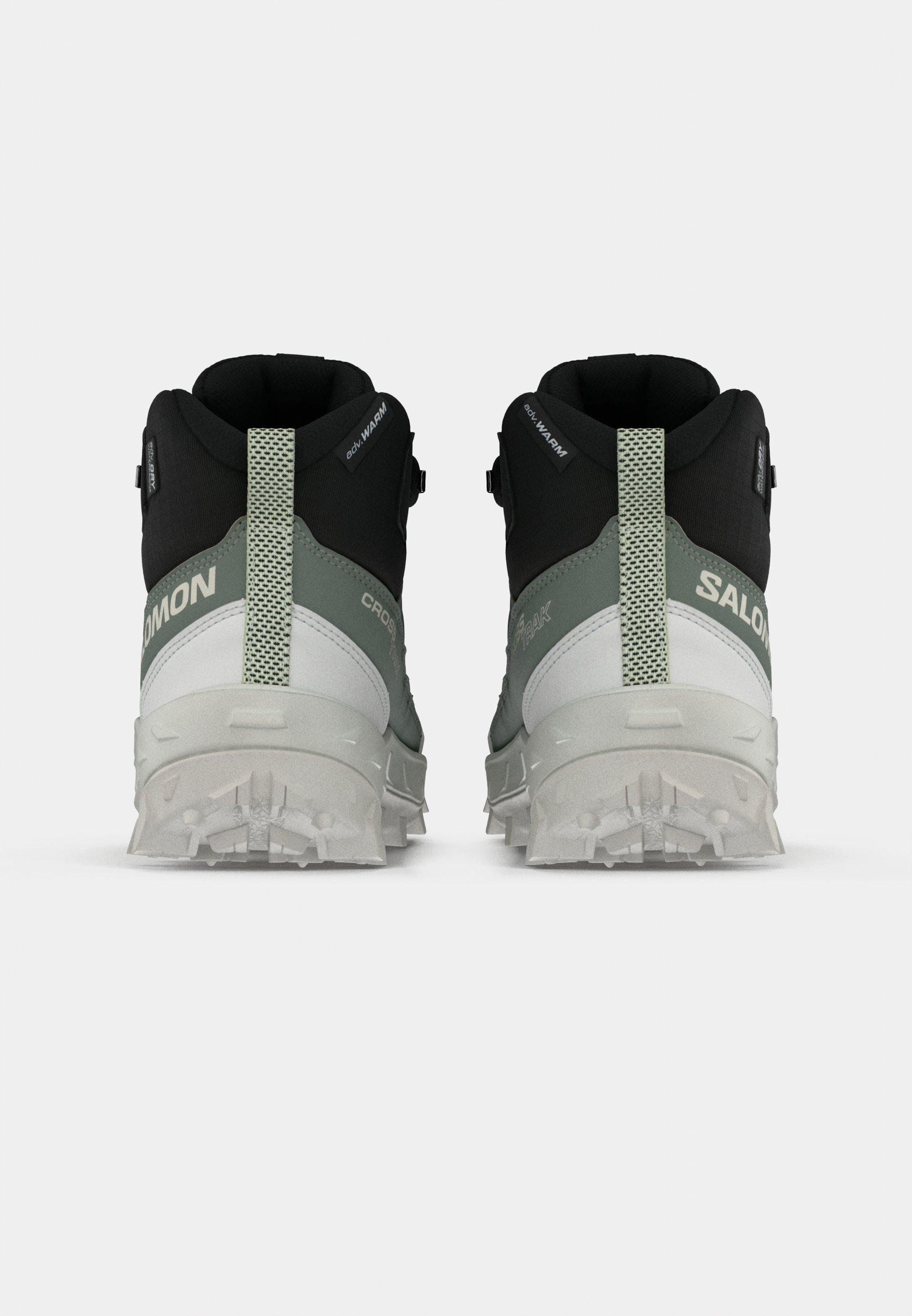 Salomon CROSSTRAK WP - Wanderschuhe - Agavengrün/Schwarz/Kanariengelb