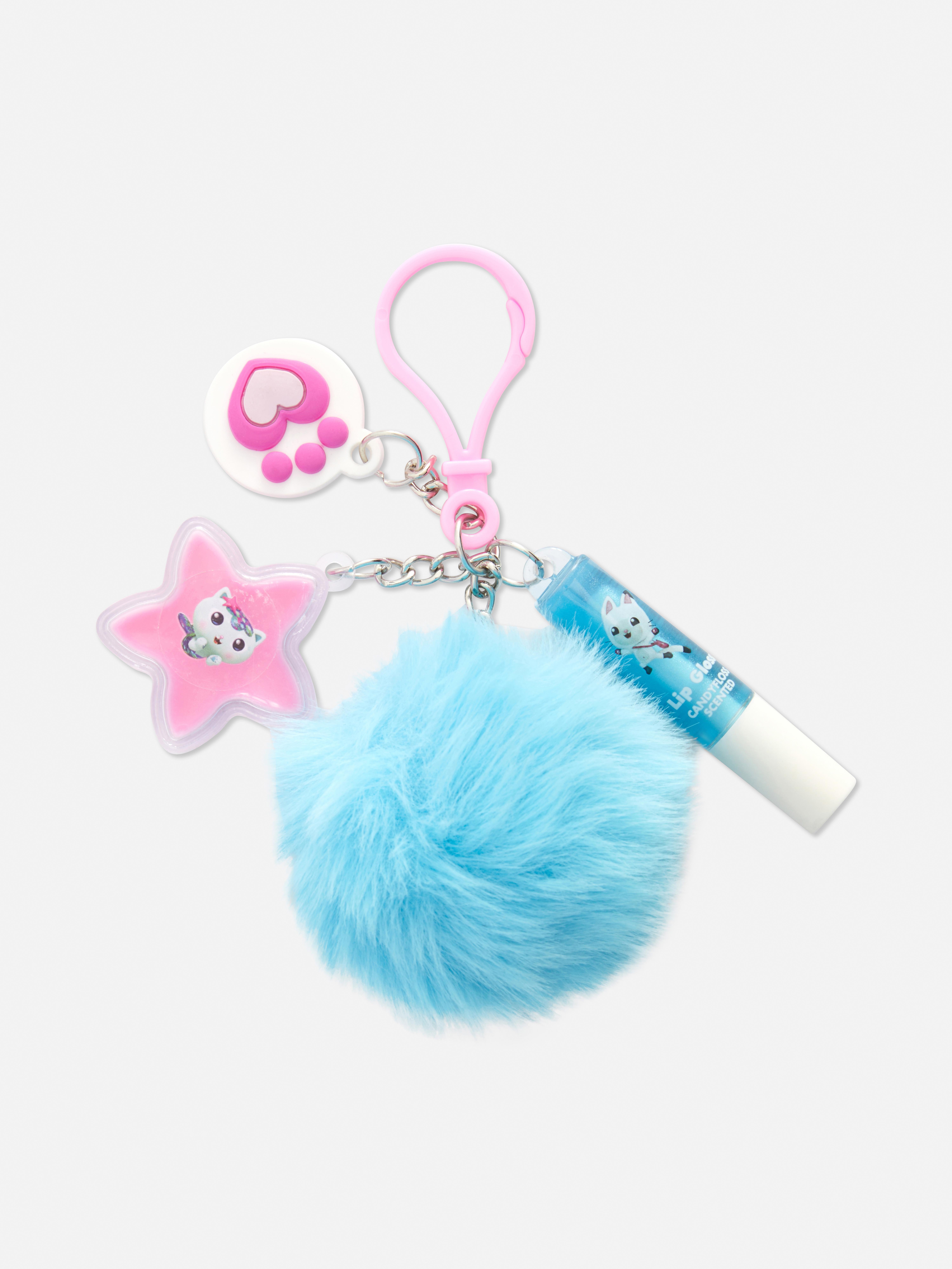 Breloc cu luciu de buze Gabby's Dollhouse Breloc Gabby's Dollhouse cu luciu de buze, balsam de buze și pompom