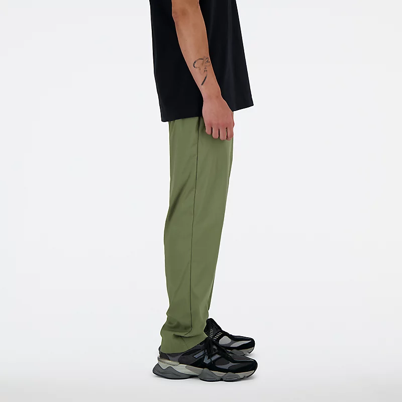 Calça reta masculina em sarja, 32 polegadas – PERIDOTO ESCURO