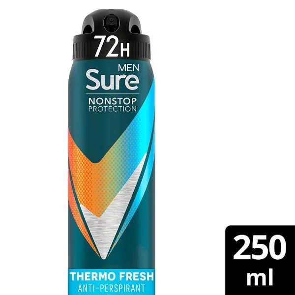 Sure Men antiperspirant deodorant aerosol nonstop termo 250ml