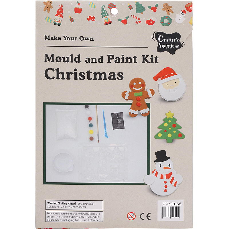 Home Hobby set gips/färg med magnet 6 figurer