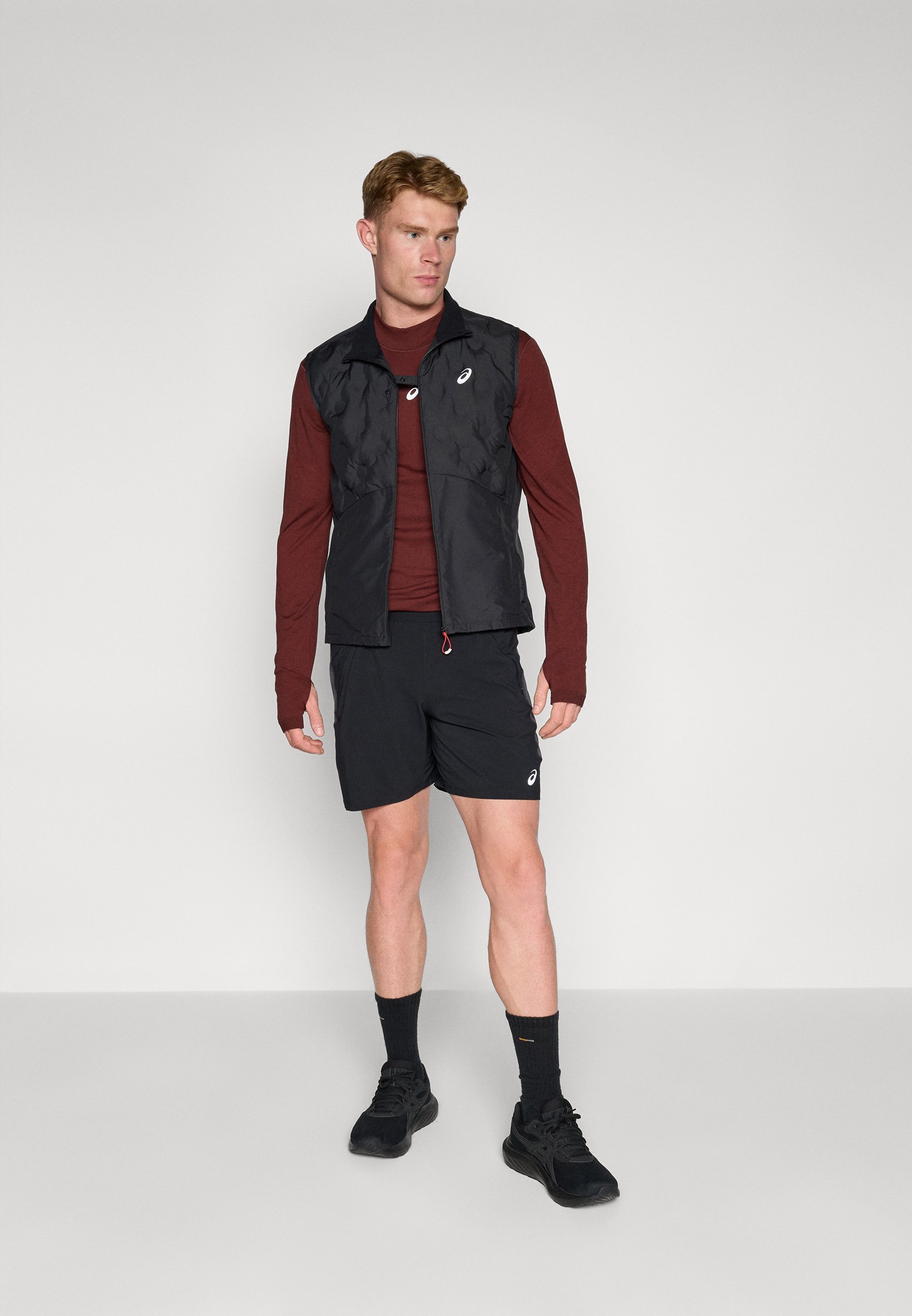 ASICS ROAD WINTER SEAMLESS TOP - Haut à manches longues - rouge foncé planète