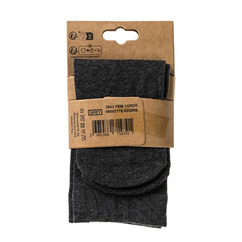 Chaussettes et collants Femme Gris