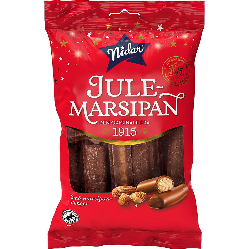 Nidar Julmarsipan 150 g, små pinnar Nidar