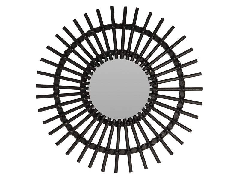 Lustro ścienne Boho 50 cm czarne
