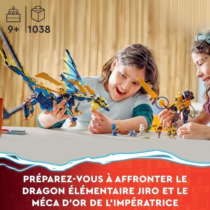 LEGO® NINJAGO 71796 Elementaire Draak vs. Robot van de Keizerin, Groot Speelgoed