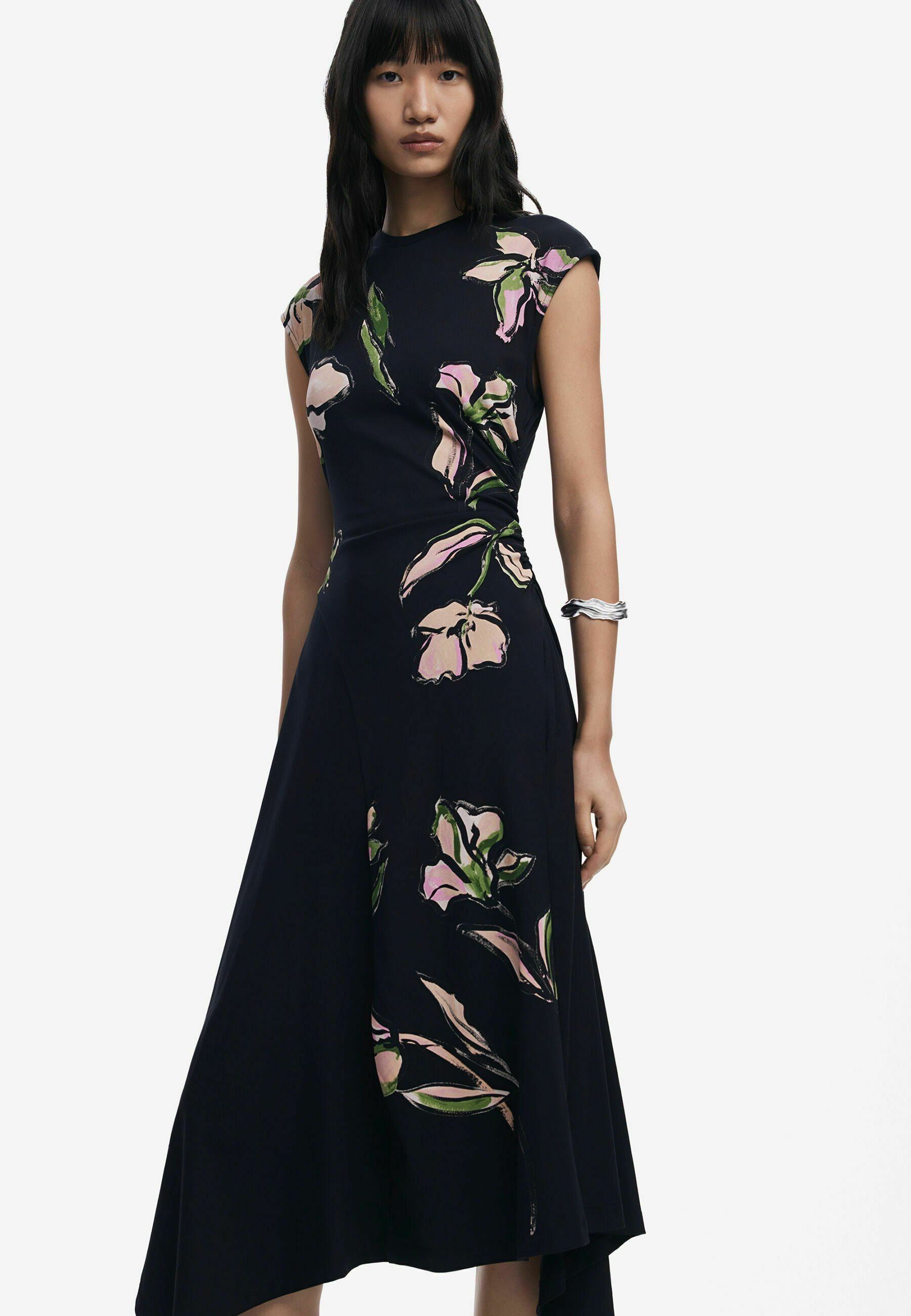 Desigual FLORAL - Dagjurk - zwart