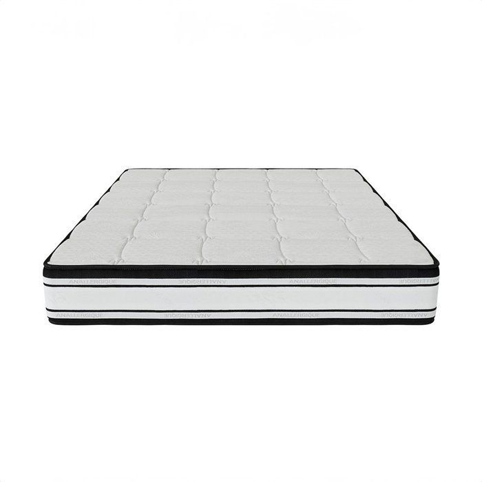 Colchón de confort superior 200x200 cm | Altura 22 cm | Hipoalergénico | Ventilación optimizada | Antibacteriano y antiácaros | Confort