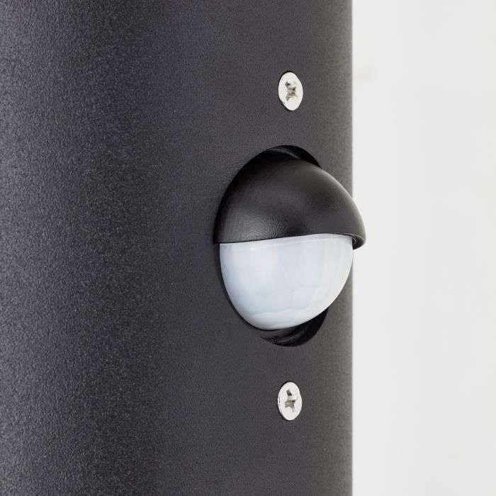 Aplique de exterior SERGIORO - BRILLIANT - 2L con sensor de movimiento - negro mate - aluminio/plástico - IP44