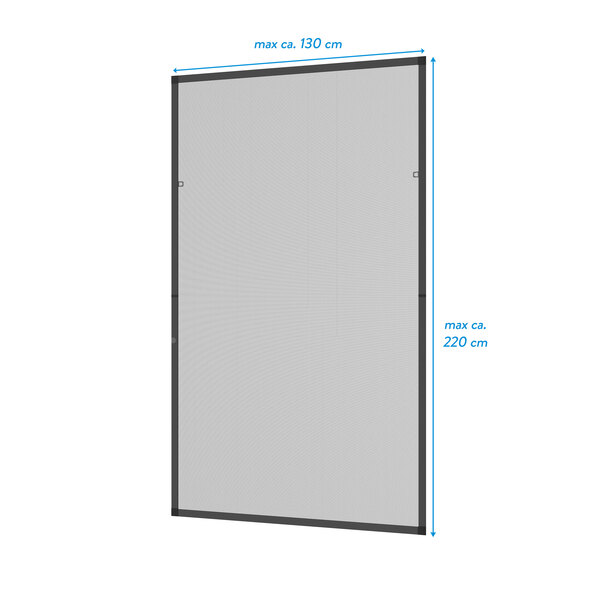 Kit plasă de insecte pentru ferestre Compact XL, 130 x 220 cm, antracit