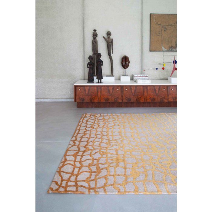 Dedalo Design – Moderner Teppich im Mad-Men-Stil – Gelber Skarabäus – 140 x 200 cm