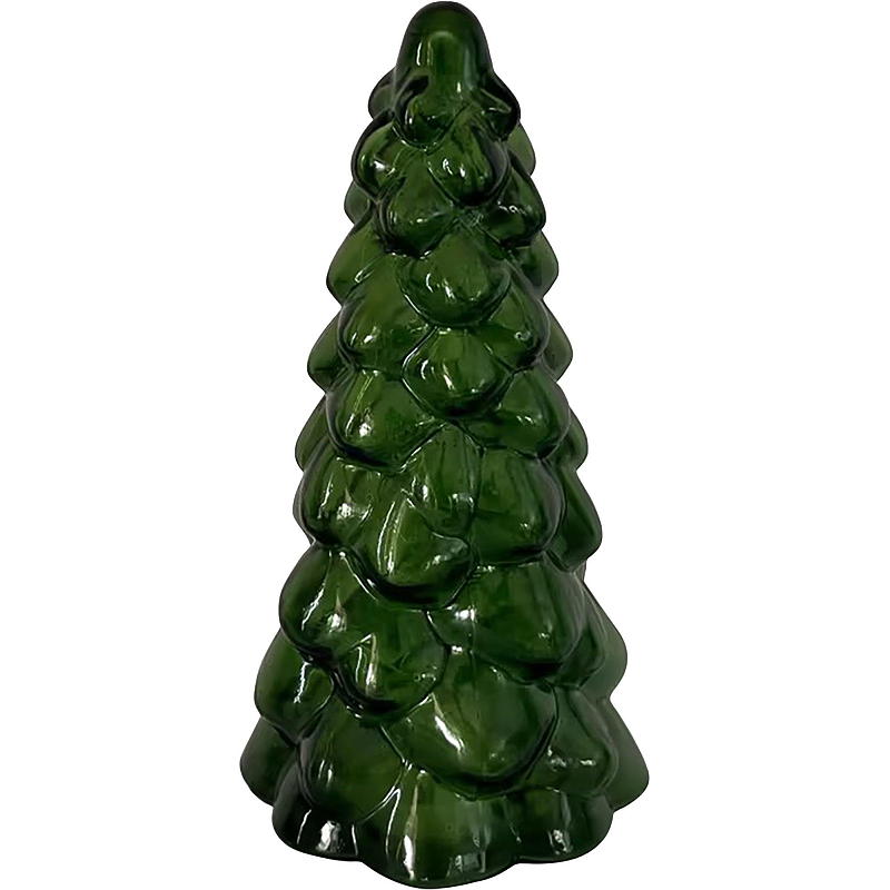 Hjem Glastræ 9,5x21 cm LED grøn