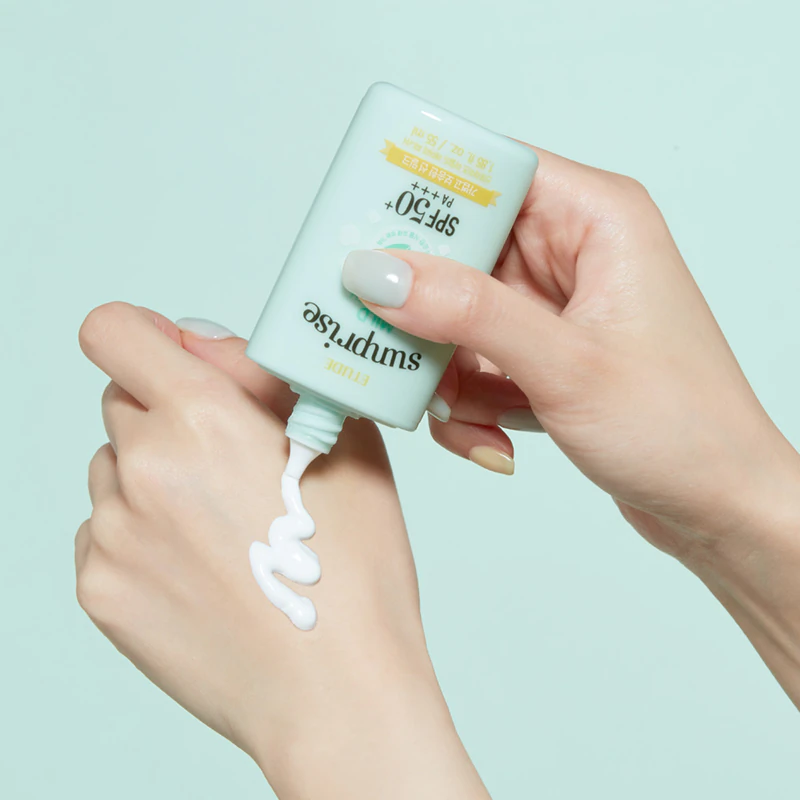 ETUDE Sunprise Mild Airy Finish Mineral Protective Fluid voor het gezicht SPF 50+