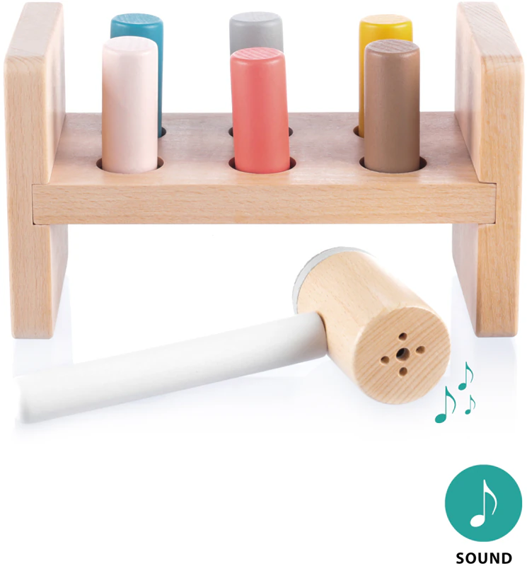 Zopa houten spijkerpistool houten hamer pons