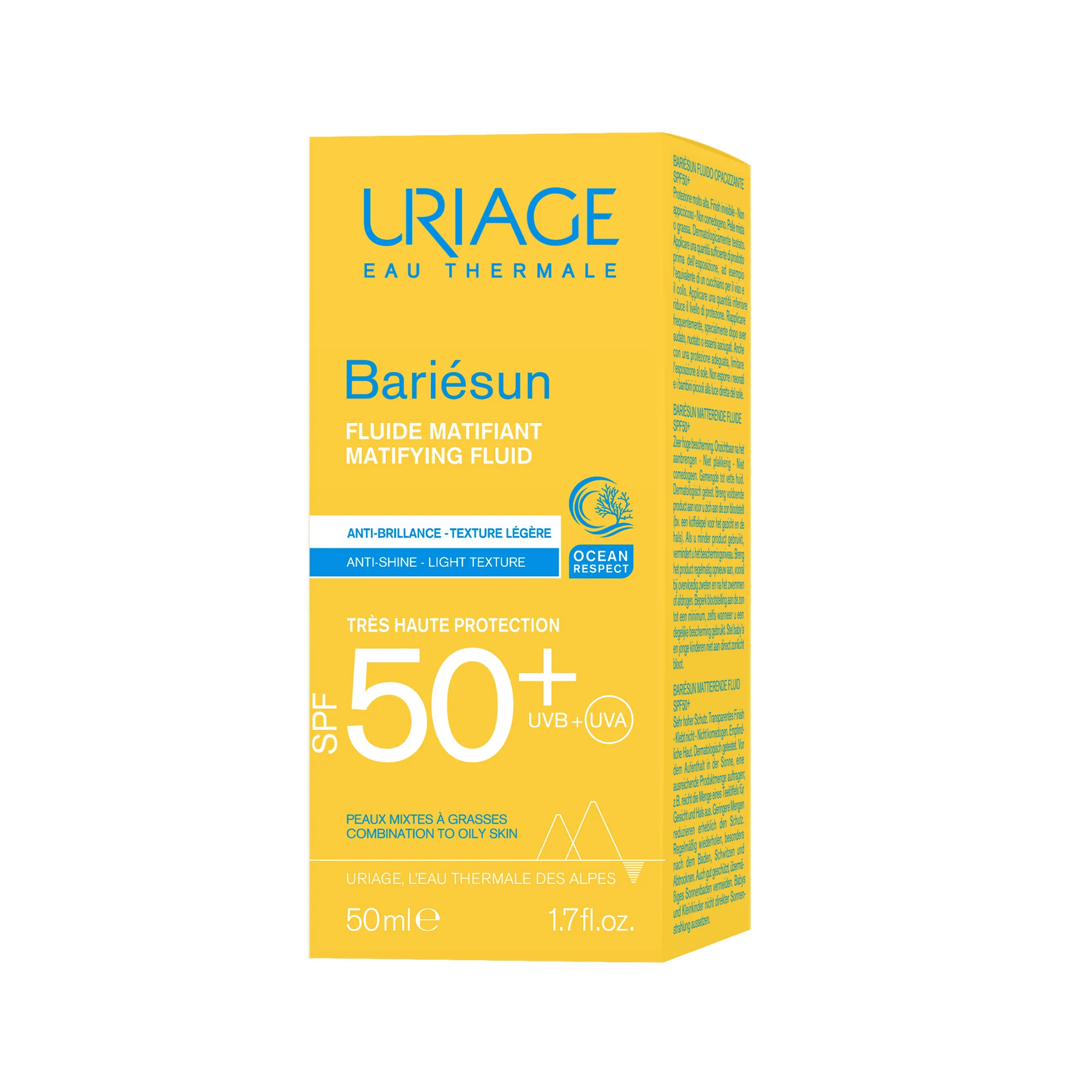 BARIESUN Fluido Mat Viso SPF50+ - Solare viso alta prot.