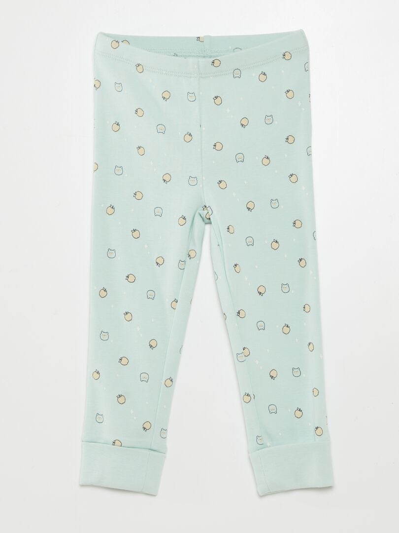 Conjunto de pijama de 2 piezas (camiseta + pantalón) - VERDE