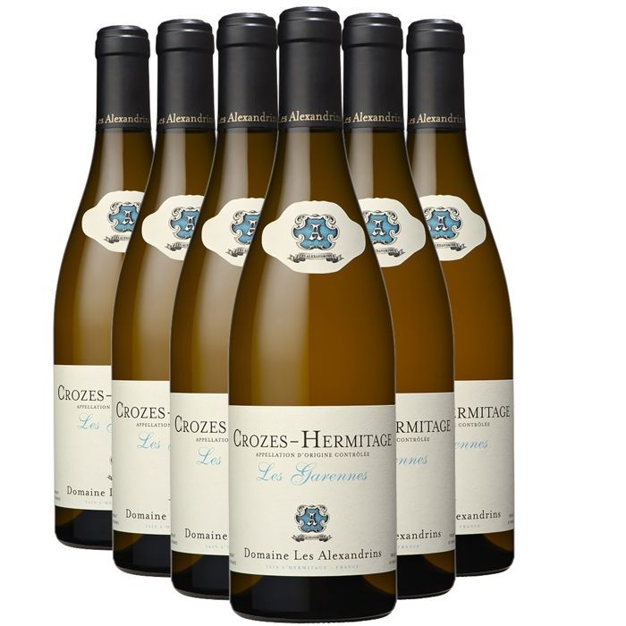 Domaine Les Alexandrins Crozes-Hermitage Les Garennes 2023 - Witte wijn uit de Rhônevallei (6x75cl)