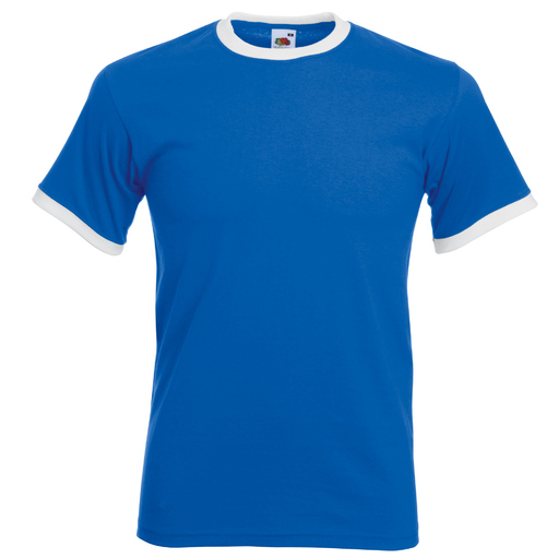  Camiseta De Manga Corta Con Bordes De Diferente Color Fruit Of The Loom