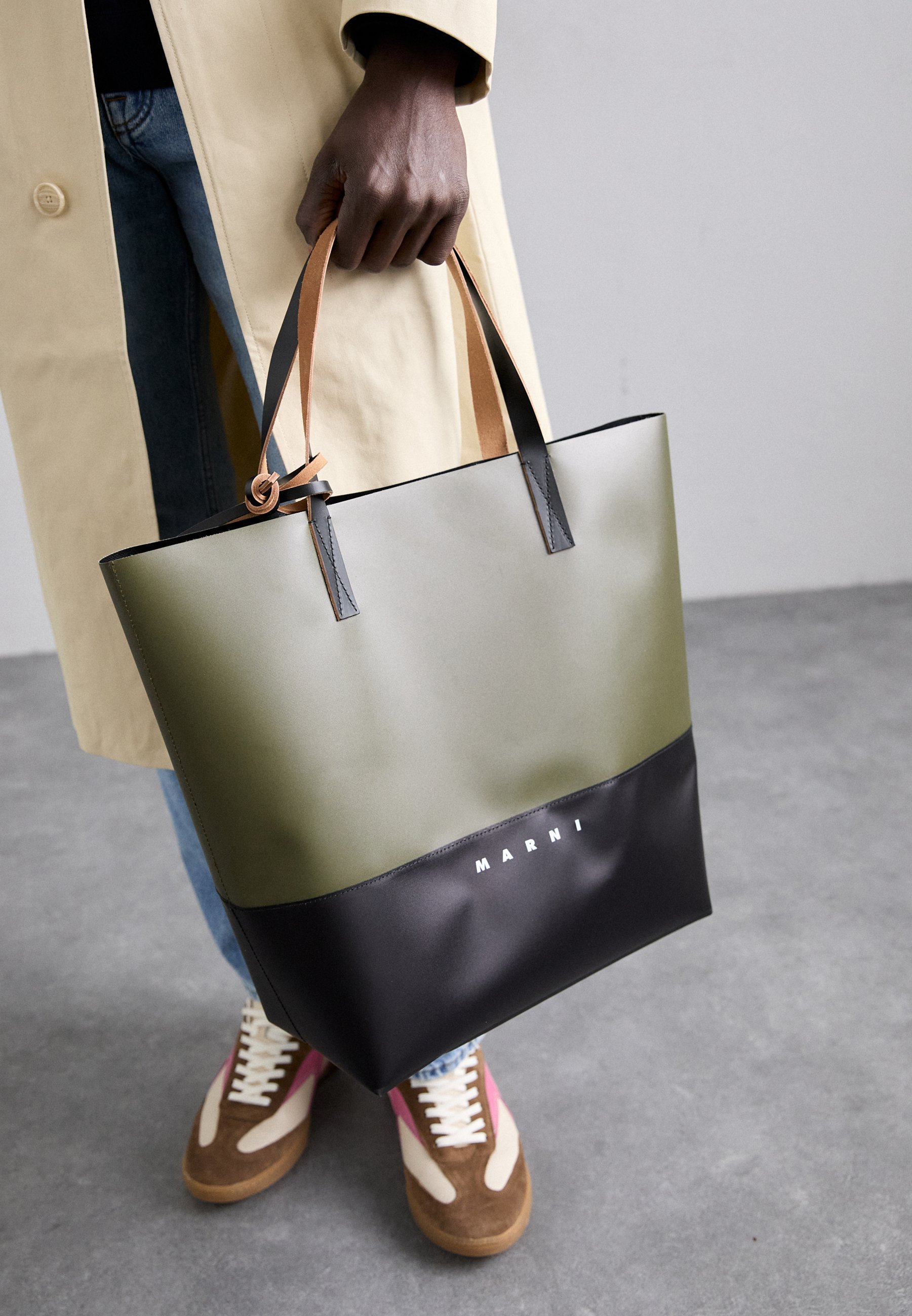 TOTE UNISEX - Velká taška - black/grey Marni