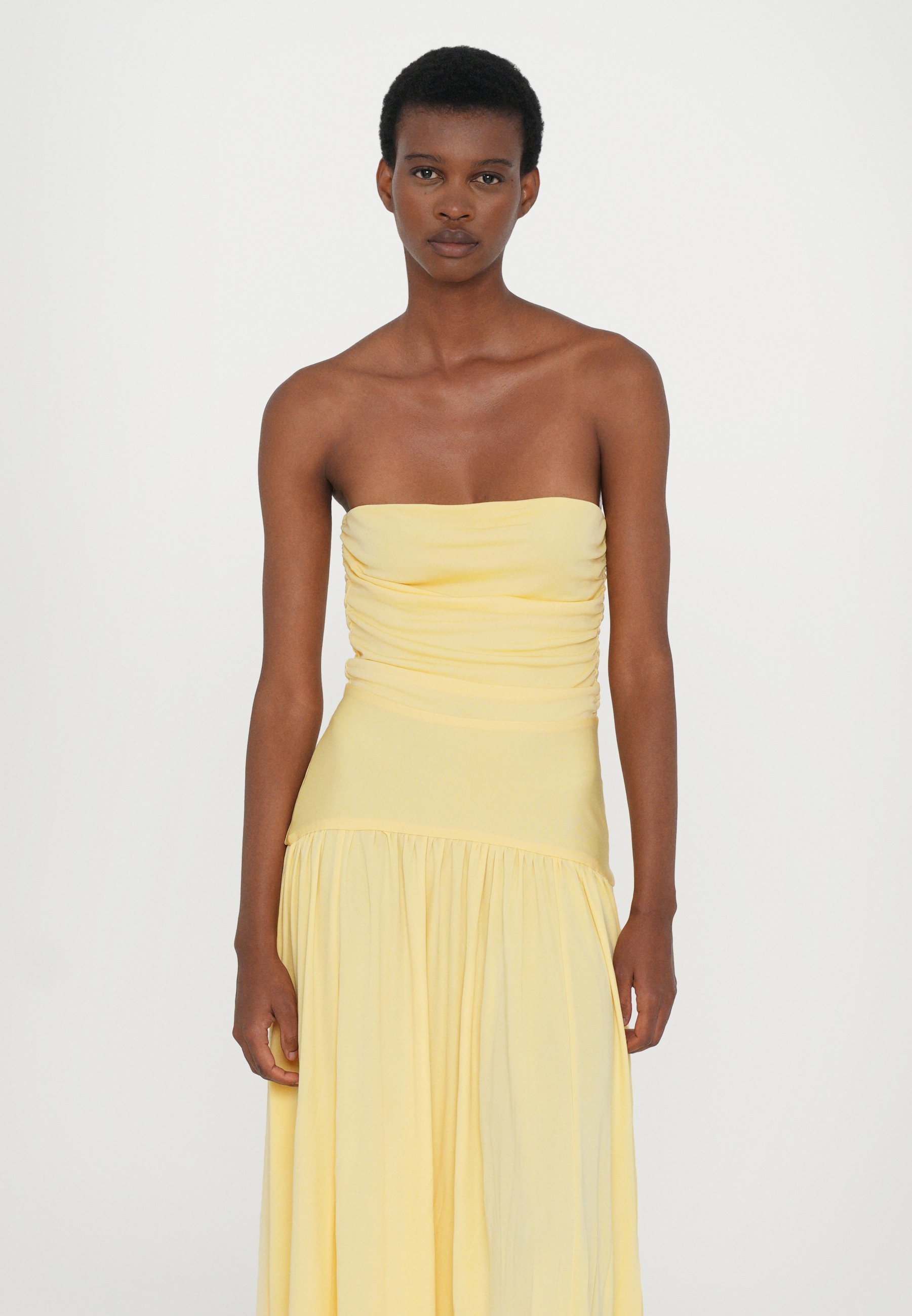 STAUD MARIANA JURK - Maxi-jurk - licht honingkleurig