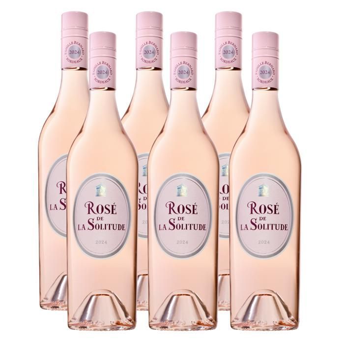 ROSÉ DE LA SOLITUDE 2024 - BURDEOS ROSADO - VINO ROSADO - 6 x 75cl BOTELLAS