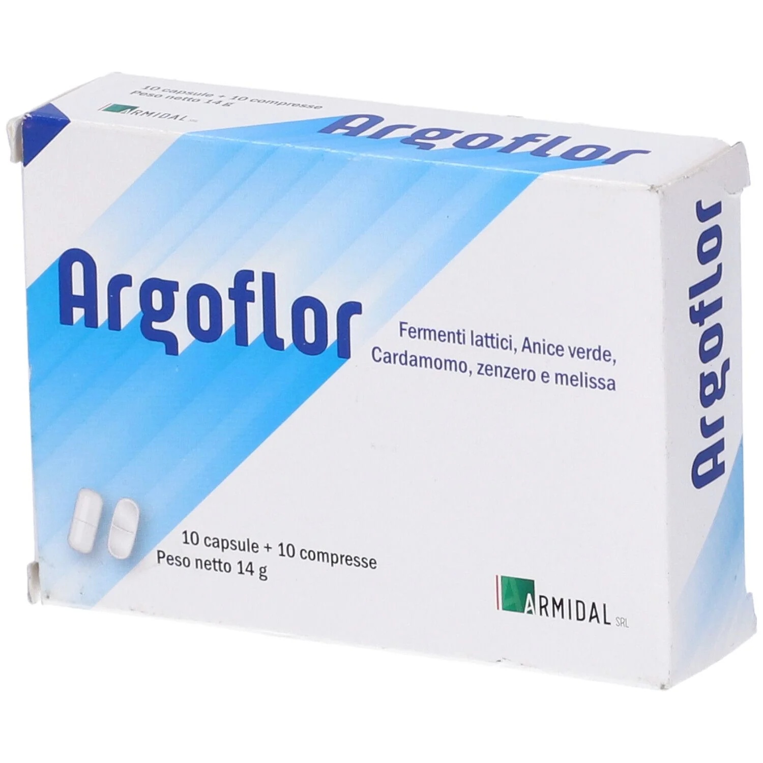 ARMIDAL Argoflor 10 cápsulas + 10 comprimidos