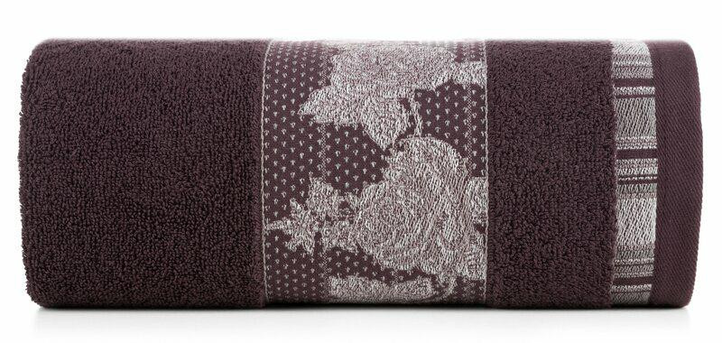 Ręcznik Isabel 70x140 fioletowy ciemny frotte 485 g/m2