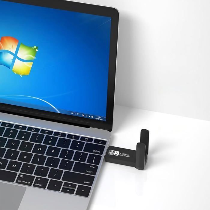 Wifi Puissante Cle Ac867Mbps Adaptateur Usb 3.0 Double Bande Dongle Wifi Carte Pour Portable 2.4G 5Ghz Compatible Avec Windows 11 1