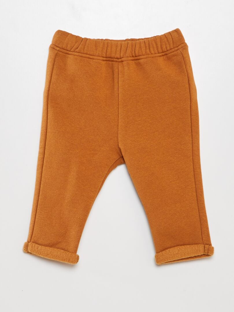 Joggingset tröja + byxor - 2 delar - Grå / Brun
