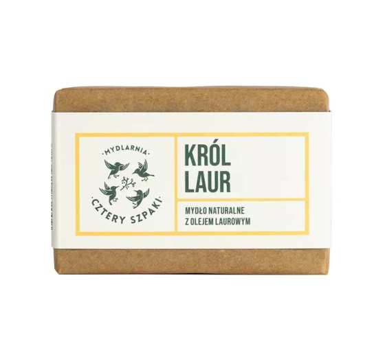 Mydlarnia Cztery Szpaki mydło w kostce Król Laur 110g