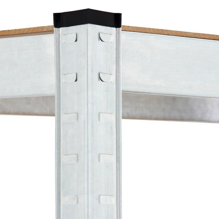 2x Schwerlast-Metallregale mit je 4 Böden, 160x90x40cm, max. Belastung 700 kg