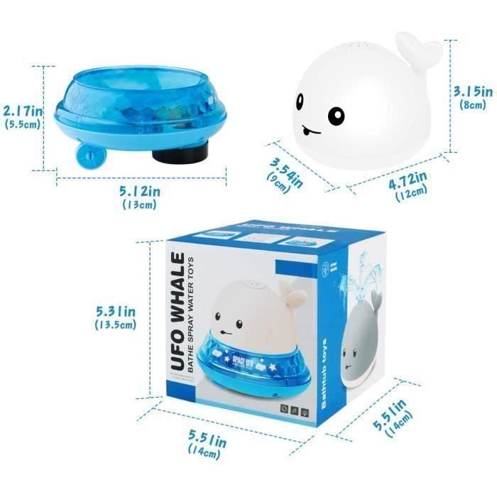 Bath Toys - Electric Whale Induction - 2 in 1 - LED Lights