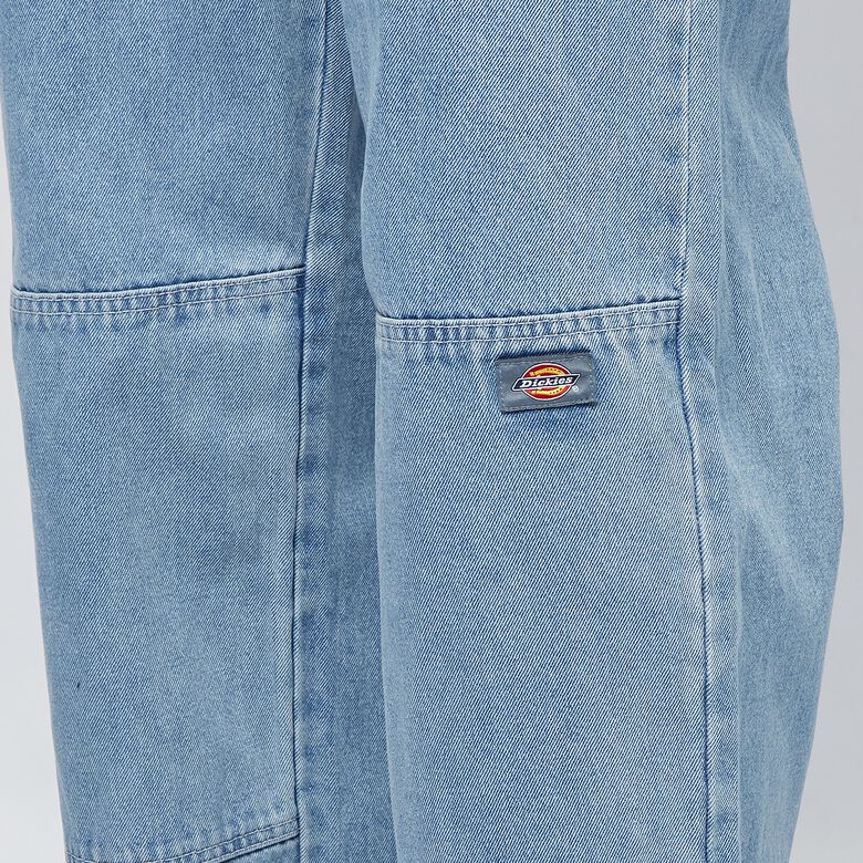 Dubbele knie denim broek