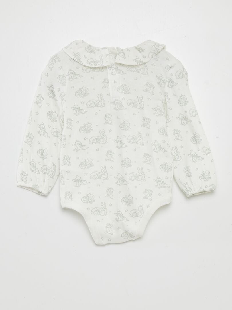 3-delige set: romper, legging en slabbetje - BLAUW