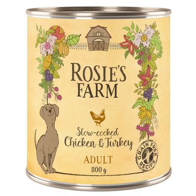Rosie's Farm Adult Langtidsstegt Kylling & Kalkun
