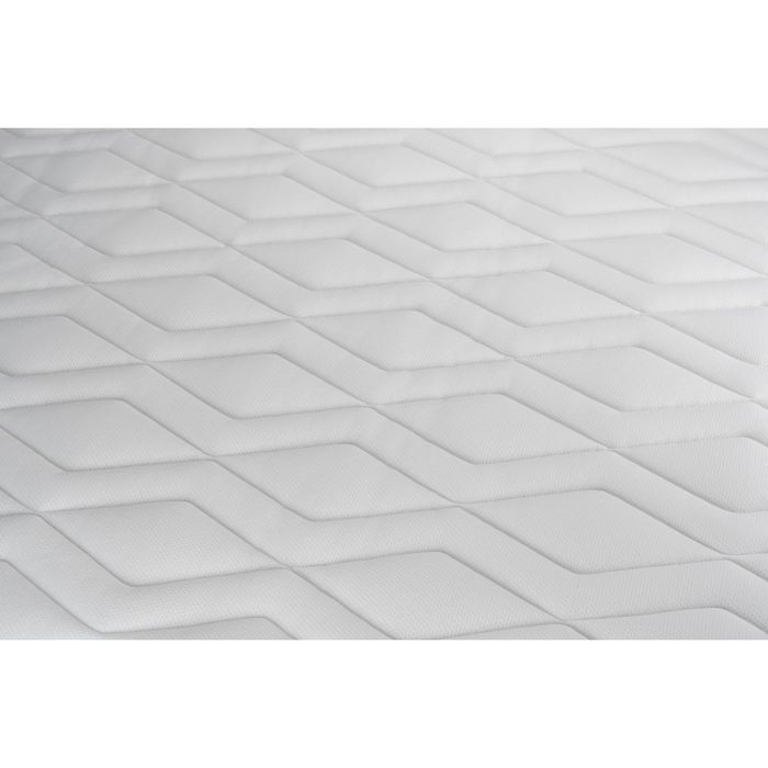Ensemble Matelas Sommier 140x200 cm - Sommier Blanc (en kit) - Vital Relax Blanc
