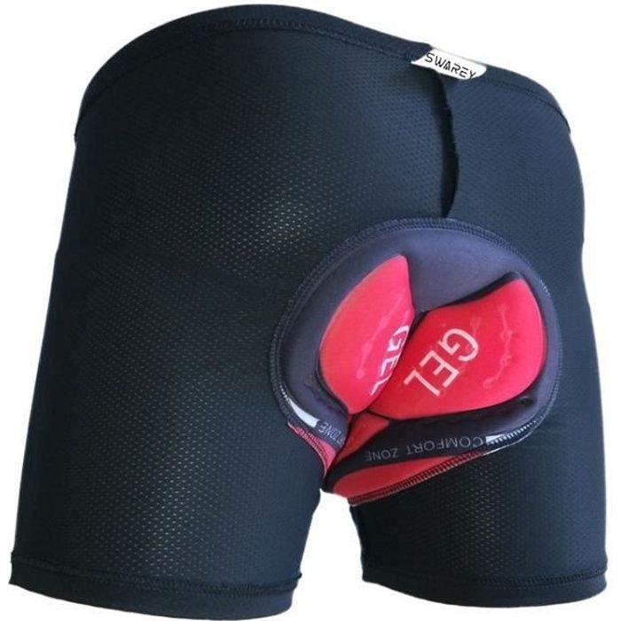Pantaloncini da mountain bike - Imbottitura in gel 3D - Traspiranti e comodi - Neri - Adulto - MTB