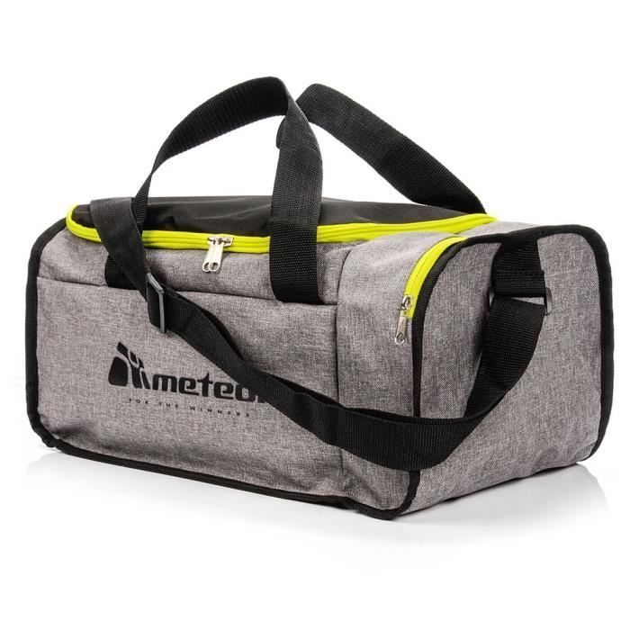 meteor NEPR 20L Fitness Sports Bag - Grey Green - for Women, Men, Children, and Girls - Modern Fitness Duffel Bag/Travel Bag