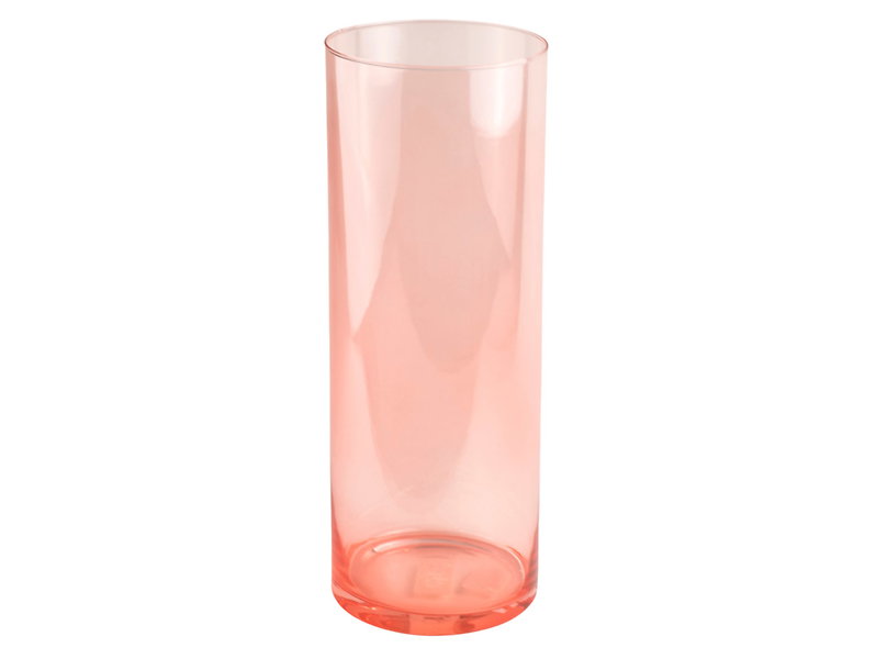 Wazon szklany Tuba 40 cm pomarańczowy