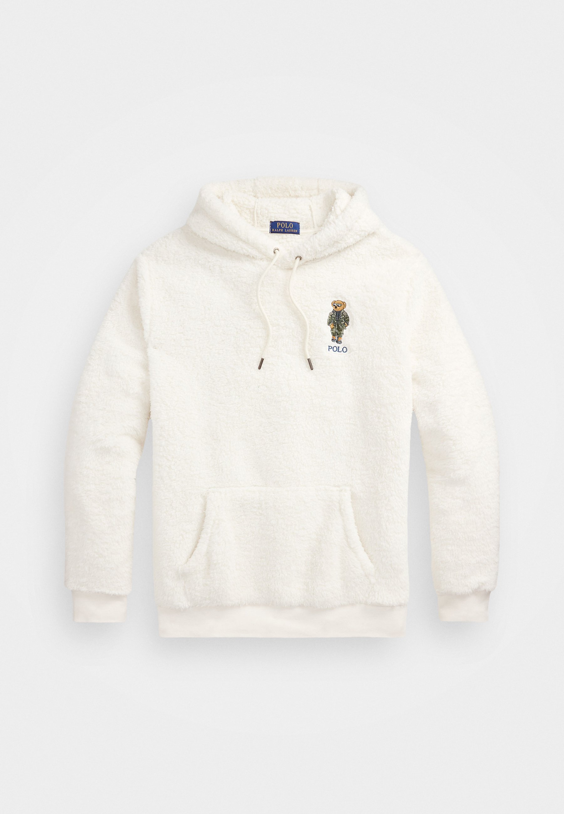 Pull en polaire Polo Ralph Lauren POLO BEAR PILE FLEECE HOODIE - Crème antique
