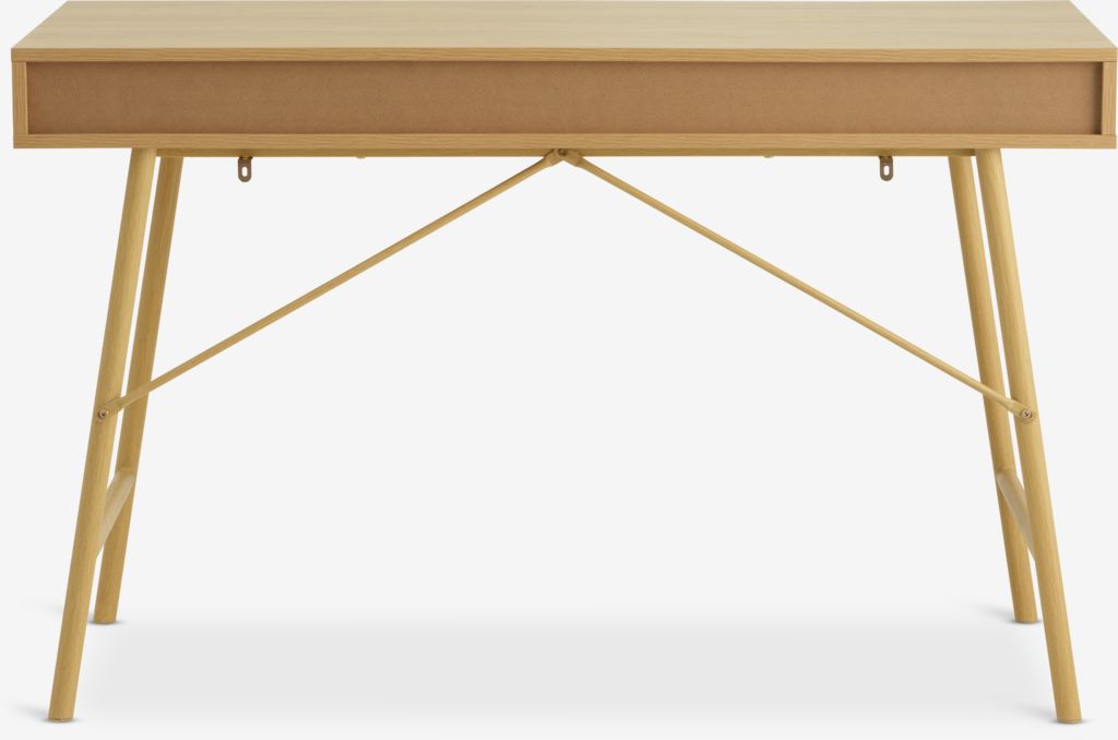 LINDVED Rašomasis stalas LINDVED 48x120 2 stalčiai ąžuolo spalvos