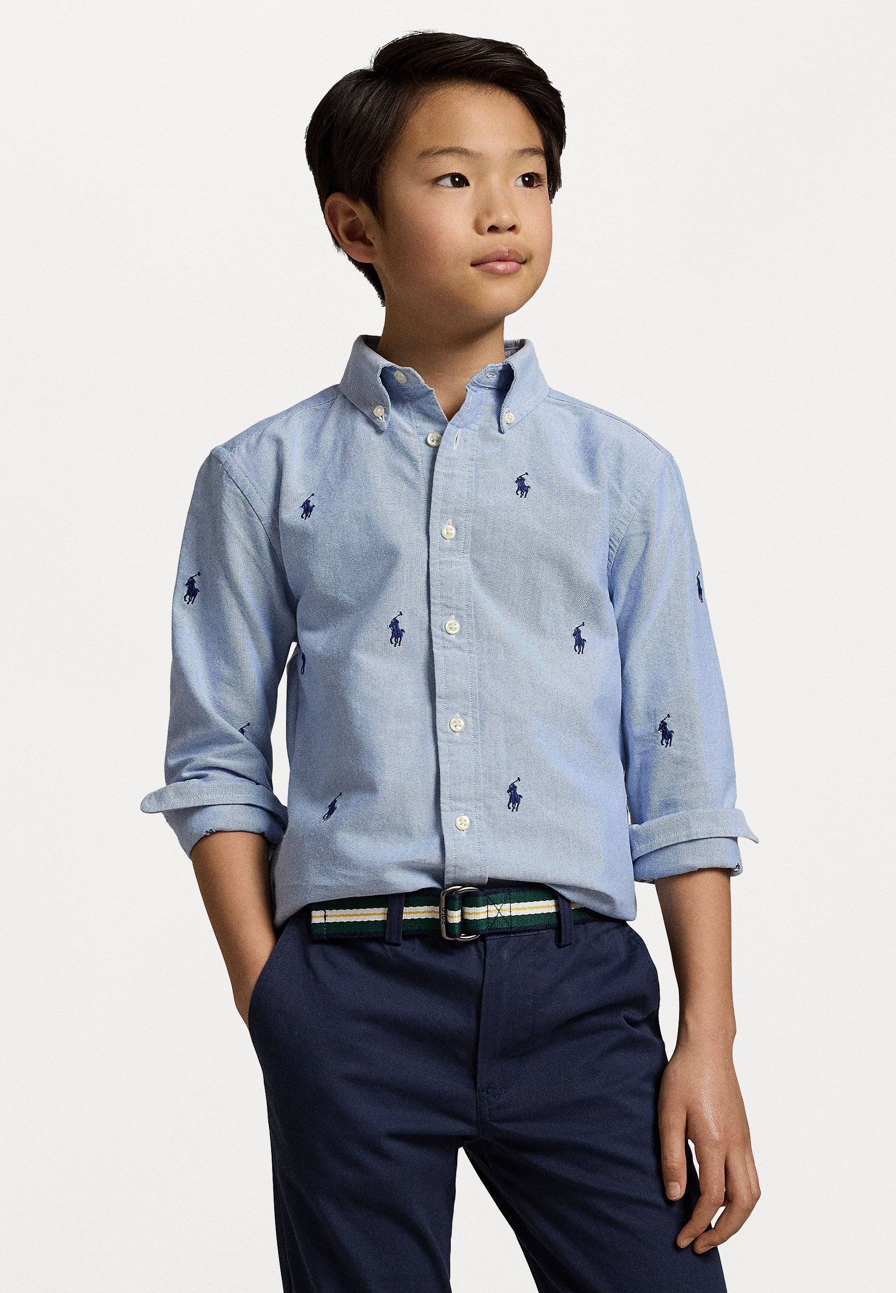 Polo Ralph Lauren POLO PONY COTTON OXFORD SHIRT - Koszula - niebieska