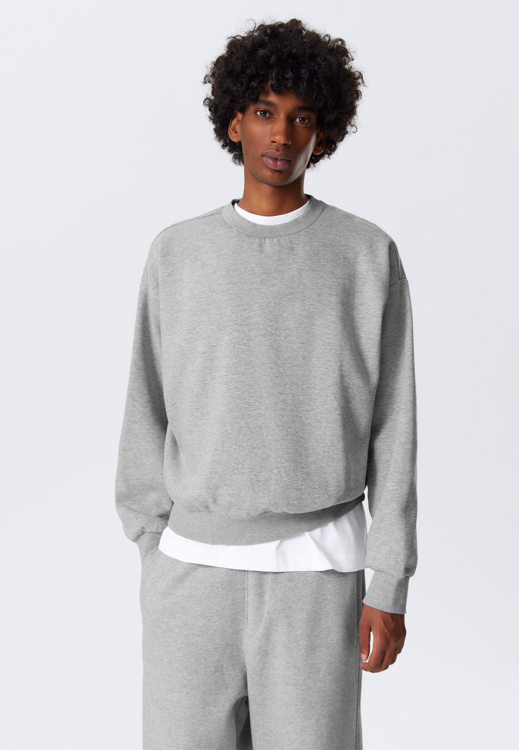 Weekday LOOSE - Sweatshirt - grijs gemêleerd