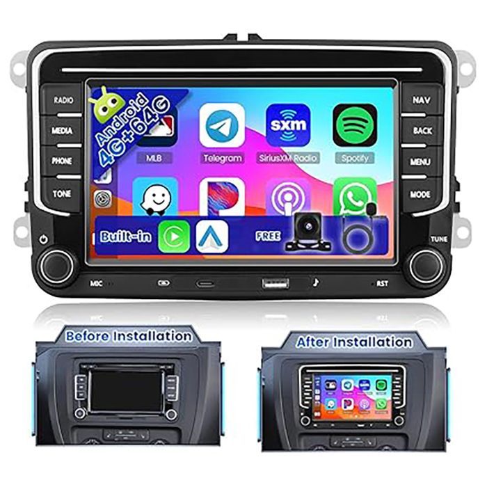 Android 13 bilradio för VW Golf 5/6, Passat, Jetta - 7